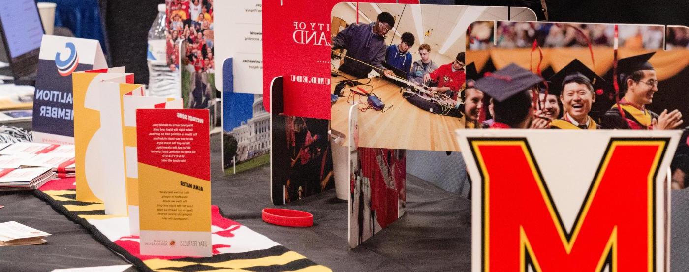 University of Maryland Display Materials at Student Transfer Day